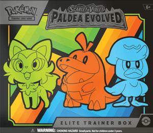 
                
                    Load image into Gallery viewer, Pokémon TCG Paldea Evolved Elite Trainer Box (9 Packs)
                
            
