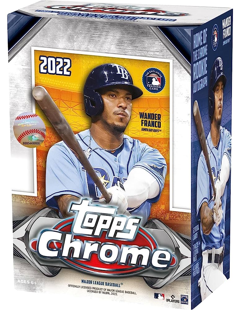 
                
                    Load image into Gallery viewer, Topps Chrome Baseball 2022 Blaster Box (7 Packs)
                
            
