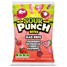 Sour Punch Bites Rad Reds