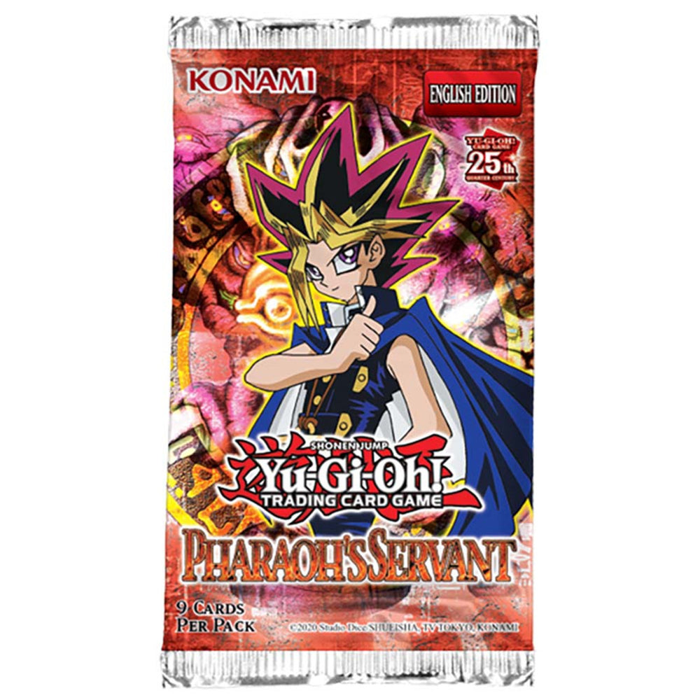 
                
                    Load image into Gallery viewer, YuGiOh Pharaoh&amp;#39;s Servant 25th Anniversary Booster Pack (9 Cards)
                
            