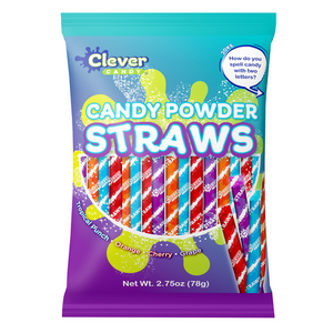 Clever Candy Powdered Candy Straws Bag