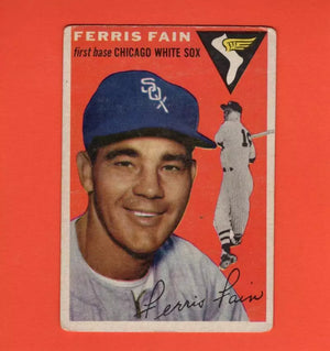 1954 Topps #27 Ferris Fain VG Very Good Chicago White Sox