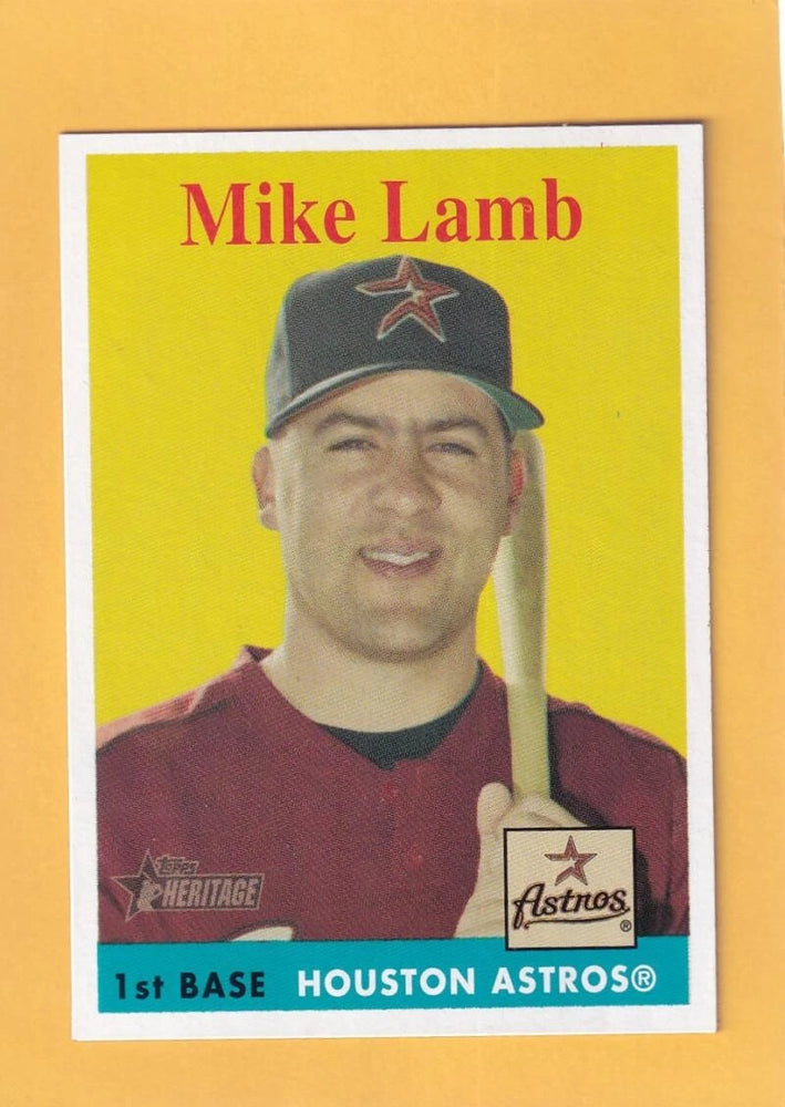 2007 Topps Heritage #104 Mike Lamb NM-MT+ SP Houston Astros
