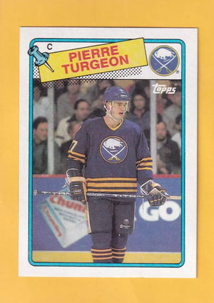1988-89 Topps #194 Pierre Turgeon NM-MT RC Rookie Buffalo Sabres #32374