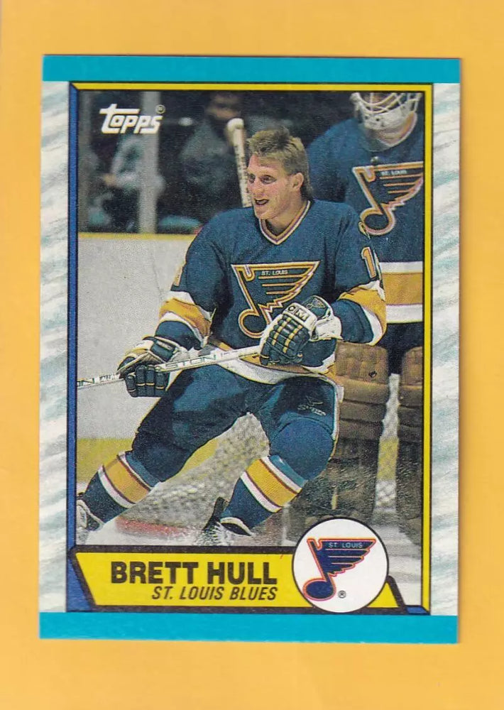 1989-90 Topps #186 Brett Hull NM-MT St. Louis Blues #32377