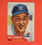 1953 Topps #141 Allie Reynolds DP F Fair New York Yankees