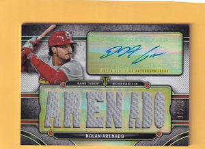 2024 Topps Triple Threads Autograph Relics #TTAR-NA1 Nolan Arenado NM-MT+ MEM Auto 36/36 St. Louis Cardinals