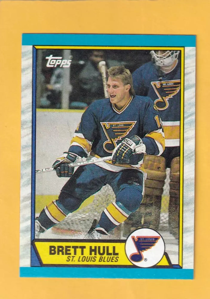 1989-90 Topps #186 Brett Hull NM-MT St. Louis Blues #32376