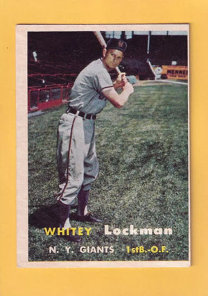 1957 Topps #232 Whitey Lockman EX Excellent New York Giants #32470