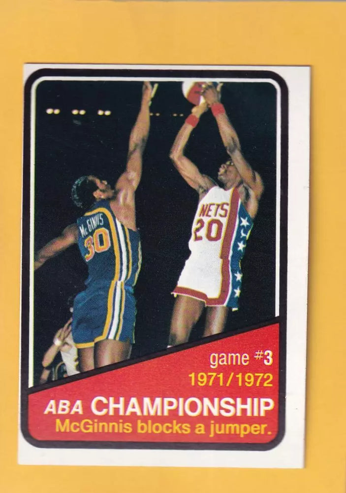 1972-73 Topps #243 ABA Playoffs Game 3 EX+ Excellent+ #32388