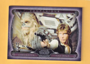 2015 Topps Star Wars Masterworks Companions #C-1 Han Solo/Chewbacca NM-MT+