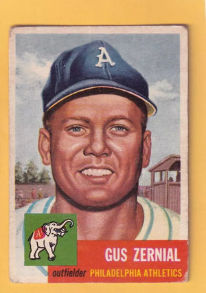 1953 Topps #42 Gus Zernial DP G Good Philadelphia Athletics #33050