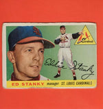 1955 Topps #191 Eddie Stanky MG G Good St. Louis Cardinals