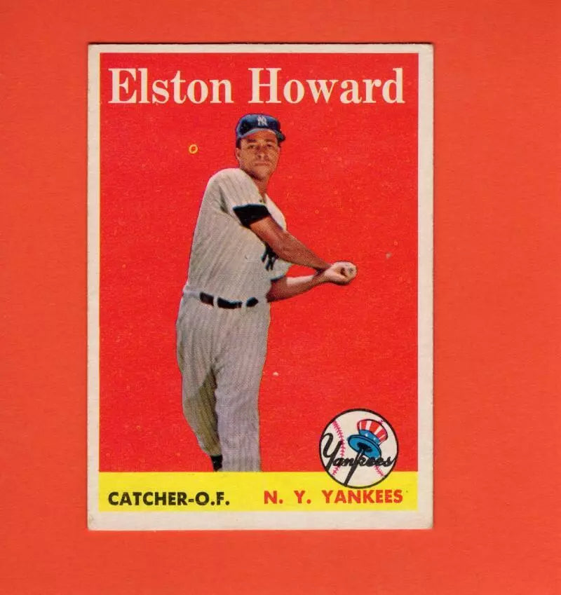 1958 Topps #275 Elston Howard VG/EX Very Good/Excellent New York Yankees
