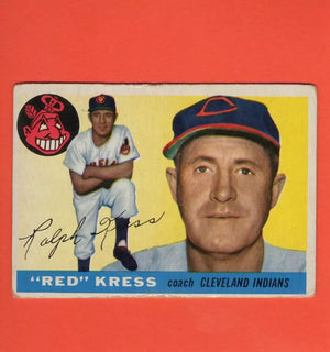 1955 Topps #151 Red Kress CO VG Very Good Cleveland Indians