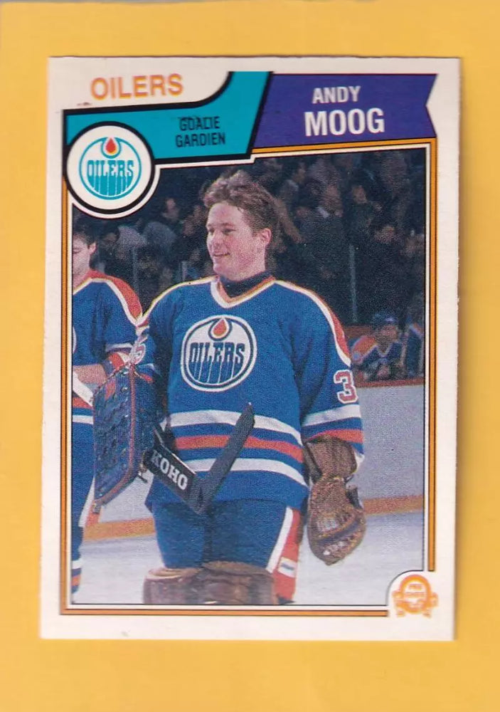 1983-84 O-Pee-Chee #40 Andy Moog NM-MT Edmonton Oilers #32345