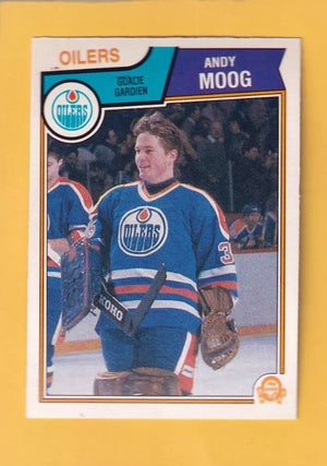 1983-84 O-Pee-Chee #40 Andy Moog NM-MT Edmonton Oilers #32345