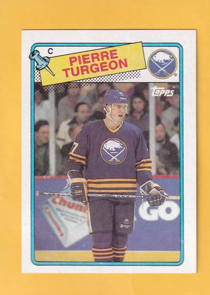 1988-89 Topps #194 Pierre Turgeon NM Near Mint RC Rookie Buffalo Sabres #32373