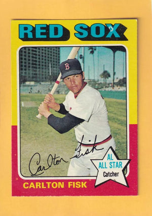 1975 Topps #80 Carlton Fisk EX+ Excellent+ Boston Red Sox #33065