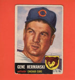 1953 Topps #179 Gene Hermanski G/VG Good/Very Good Chicago Cubs