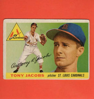 1955 Topps #183 Tony Jacobs G Good RC Rookie St. Louis Cardinals