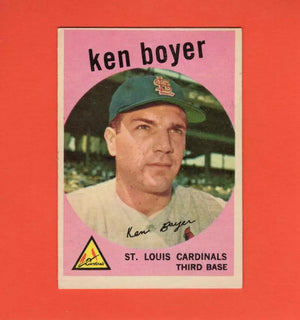 1959 Topps #325 Ken Boyer VG/EX Very Good/Excellent St. Louis Cardinals