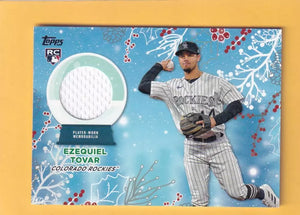 2023 Topps Holiday Relics #RC-ET Ezequiel Tovar NM-MT+ MEM RC Rookie Colorado Rockies