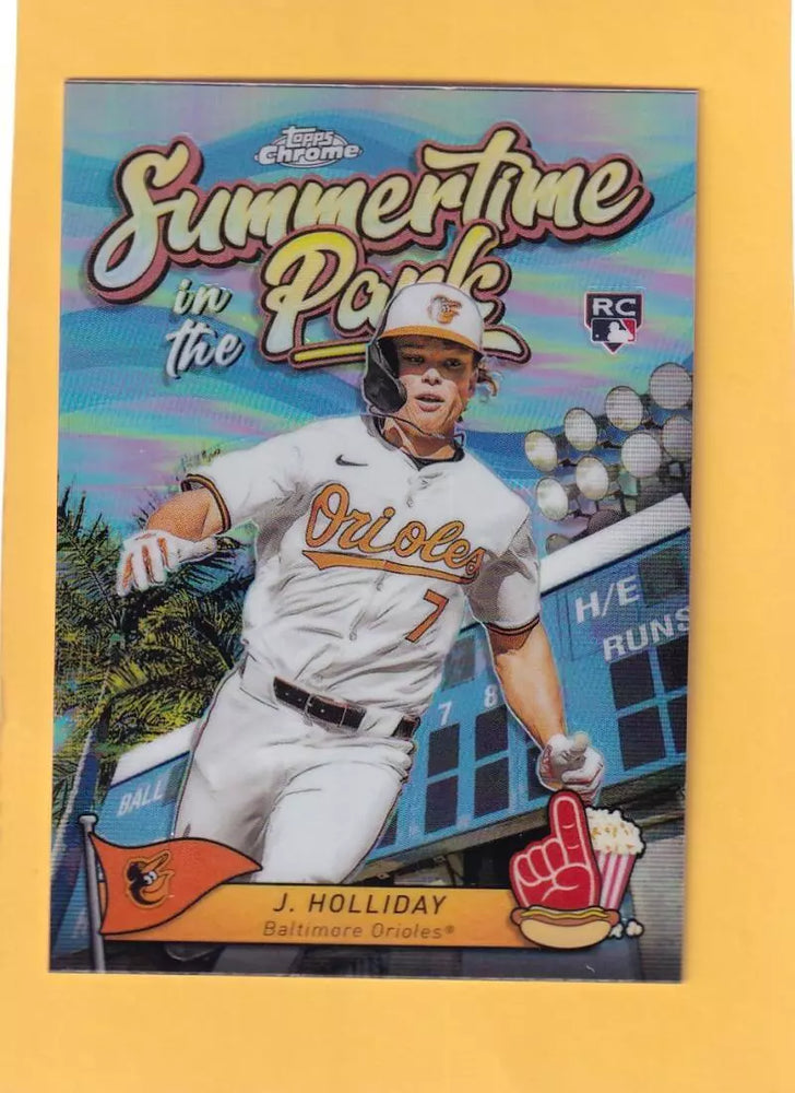 2024 Topps Chrome Summertime in the Park Refractor #SITP-8 Jackson Holliday NM-MT+ RC Baltimore Orioles