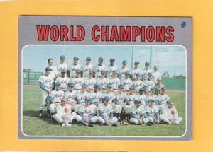 1970 Topps #1 World Champions Mets G/VG Good/Very Good (MK) New York Mets #33040