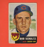 1953 Topps #144 Bob Schultz DP G/VG Good/Very Good Chicago Cubs