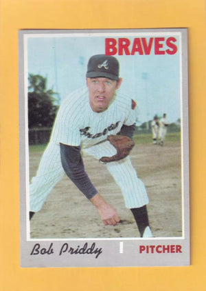 1970 Topps #687 Bob Priddy EX+ Excellent+ Atlanta Braves #32550