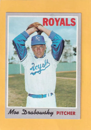 1970 Topps #653 Moe Drabowsky EX+ Excellent+ Kansas City Royals #32726