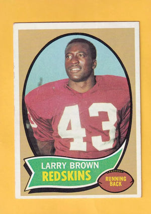 1970 Topps #24 Larry Brown EX Excellent RC Rookie Washington Redskins #32400