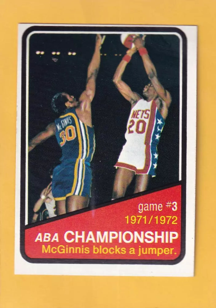 1972-73 Topps #243 ABA Playoffs Game 3 EX/NM #32387