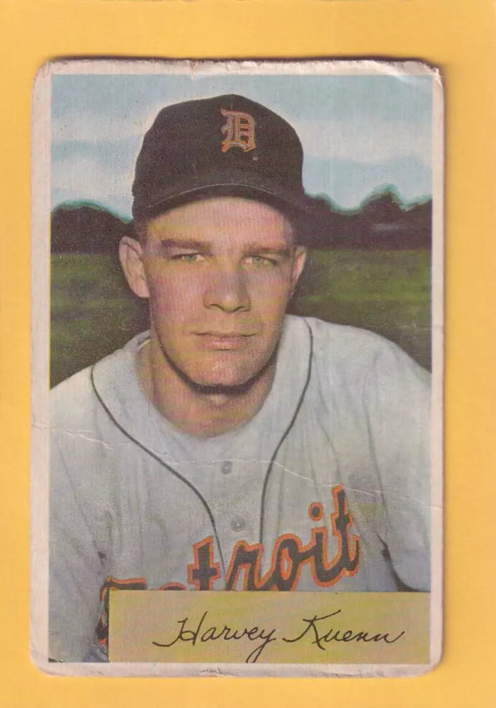 1954 Bowman #23 Harvey Kuenn F Fair RC Rookie Detroit Tigers #33052