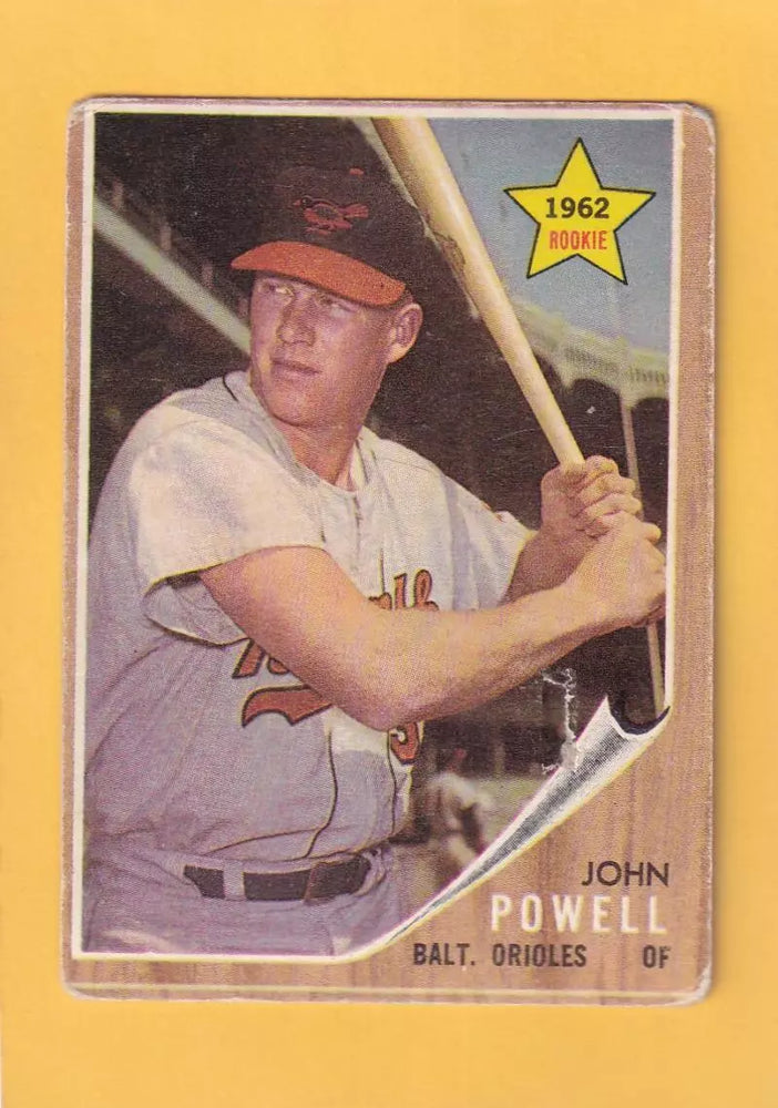 1962 Topps #99 Boog Powell UER P Poor RC Rookie Baltimore Orioles #32472