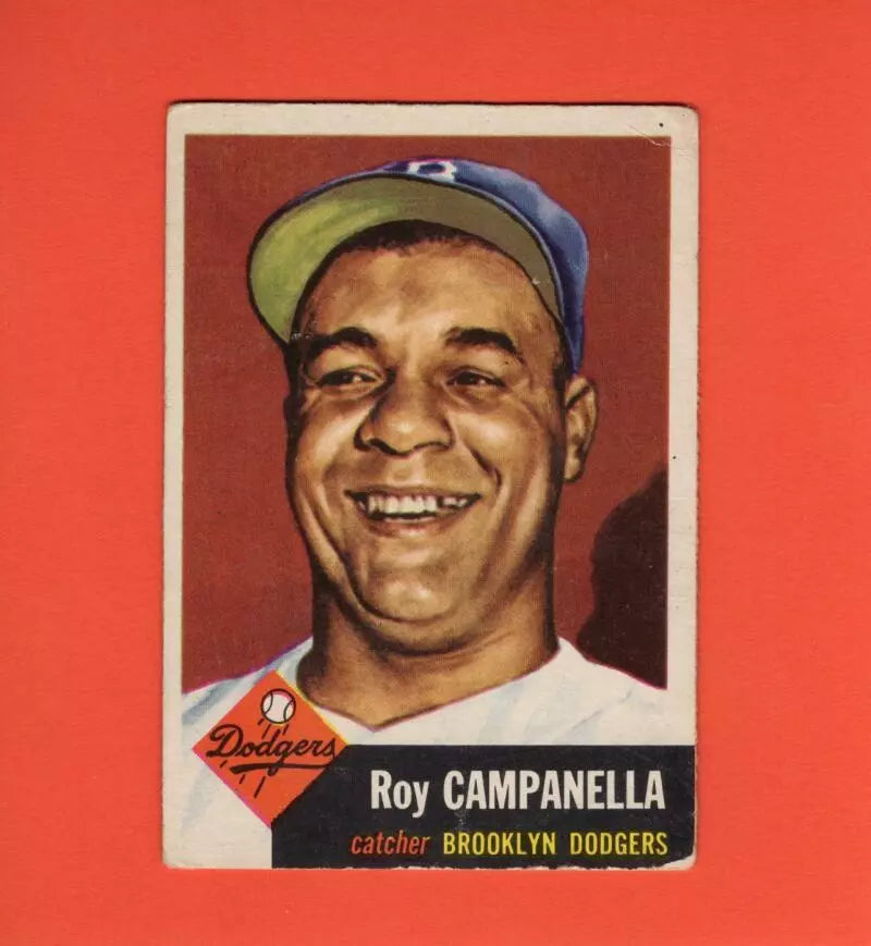 1953 Topps #27 Roy Campanella DP F Fair Brooklyn Dodgers