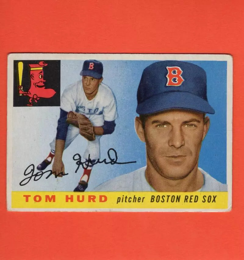1955 Topps #116 Tom Hurd G/VG Good/Very Good RC Rookie Boston Red Sox