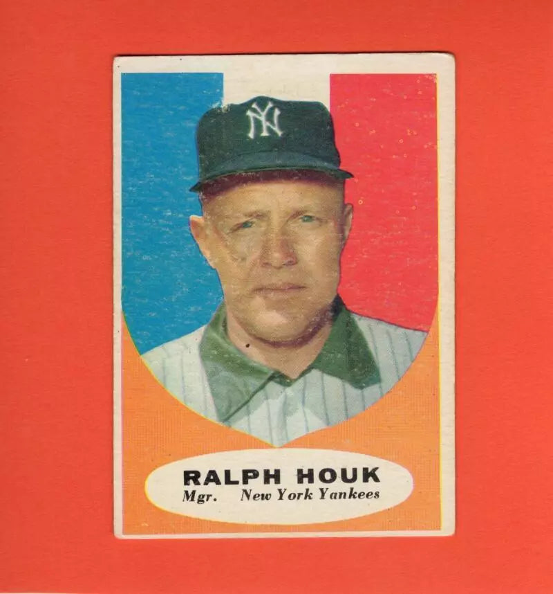 1961 Topps #133 Ralph Houk MG VG Very Good New York Yankees