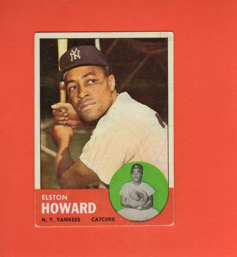 1963 Topps #60 Elston Howard G Good New York Yankees