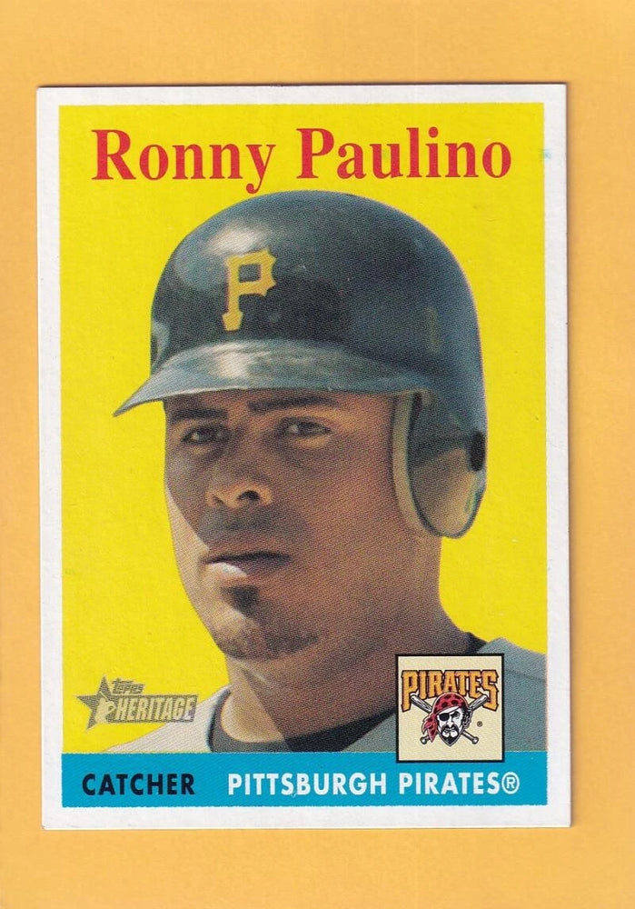 2007 Topps Heritage #4 Ronny Paulino NM-MT SP Pittsburgh Pirates