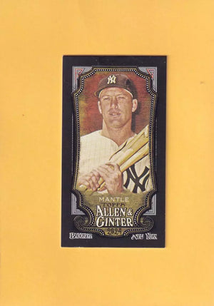 2024 Allen & Ginter Mini Black #142 Mickey Mantle NM-MT+ New York Yankees