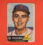 1953 Topps #218 Les Fusselman P Poor St. Louis Cardinals