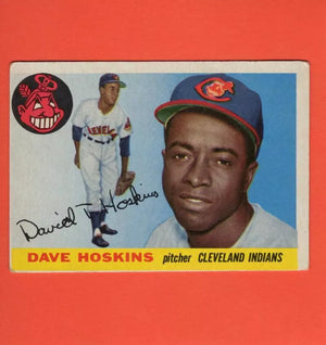 1955 Topps #133 Dave Hoskins UER VG+ Very Good Plus Cleveland Indians