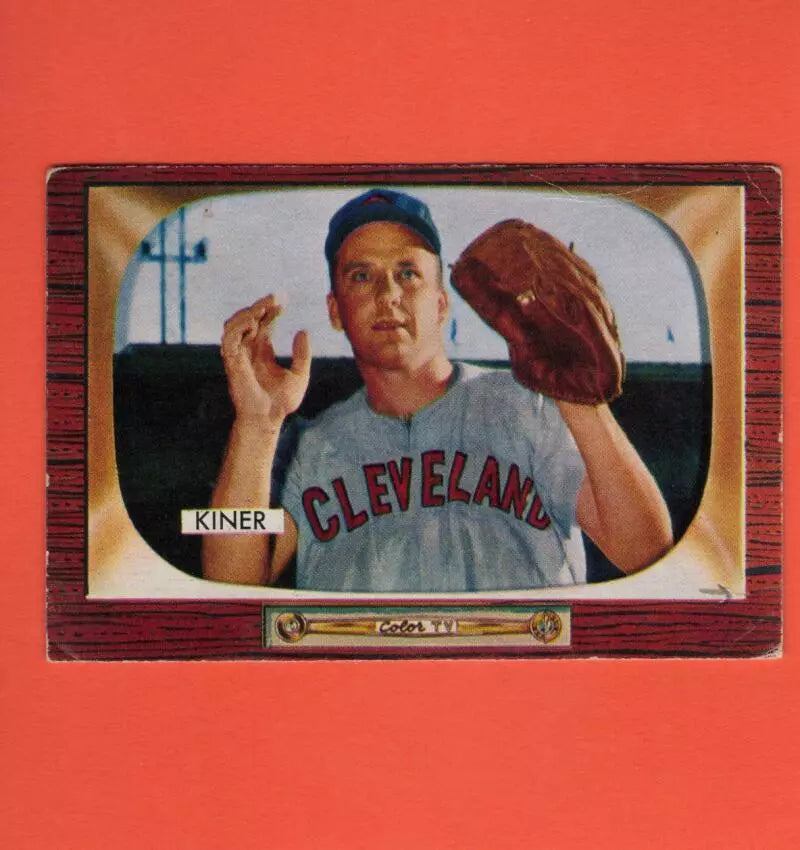 1955 Bowman #197 Ralph Kiner F Fair Cleveland Indians