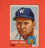 1953 Topps #164 Frank Shea DP P Poor Washington Senators