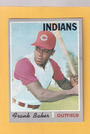 1970 Topps #704 Frank Baker EX/NM RC Rookie Cleveland Indians #32568
