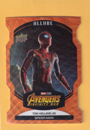 2022 Upper Deck Marvel Allure Orange Slice Die Cut #76 Tom Holland as Spider-Man NM-MT+