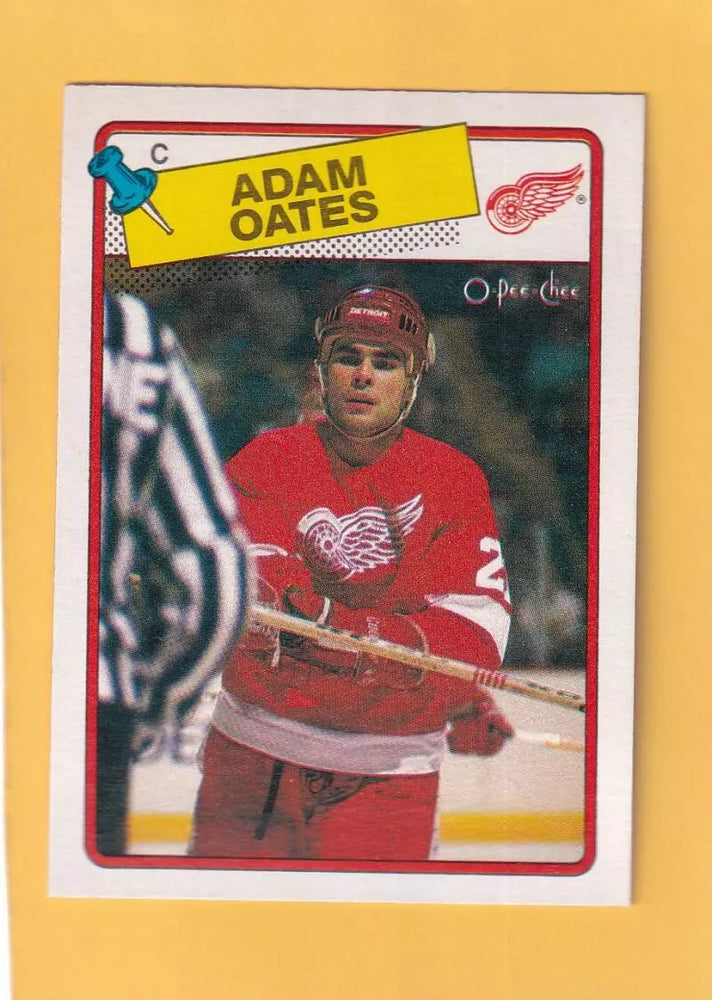 1988-89 O-Pee-Chee #161 Adam Oates NM-MT Detroit Red Wings