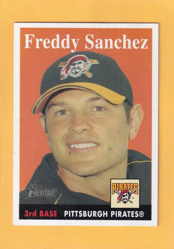 2007 Topps Heritage #303 Freddy Sanchez NM-MT+ SP Pittsburgh Pirates